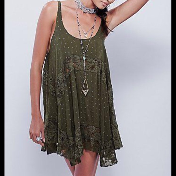Free People She Swings slip dress tunic XS
