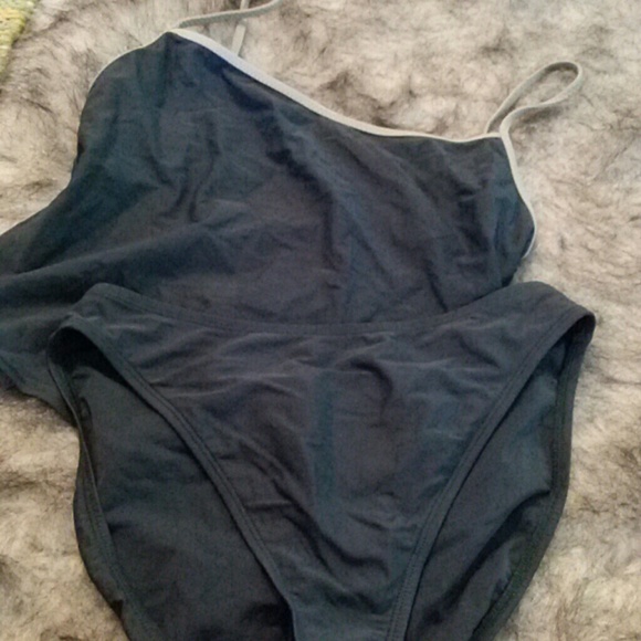 Navy blue two peice swim suit