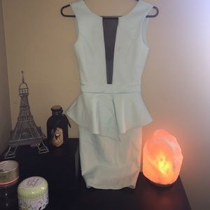 Baby Blue low cut dress
