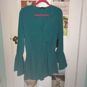 Bell sleeved romper