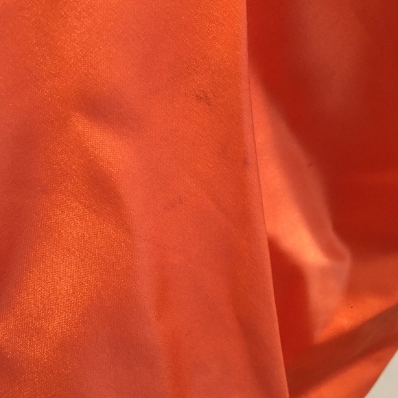 Bebe silk orange embellished silk dress s - Picture 3 of 4