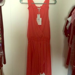 Joie summer dress in coral