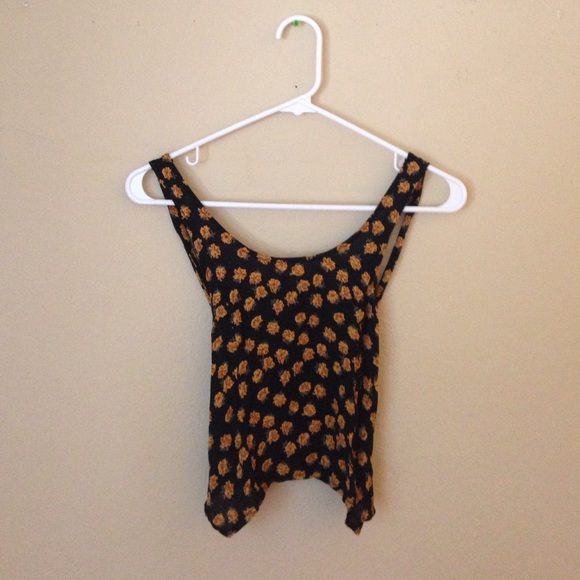 brandy open back crop top