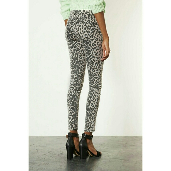 Topshop Moto Leigh Cheetah Skinnies