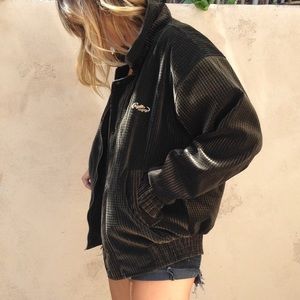 Dark Green Vintage Velvet Bomber Jacket