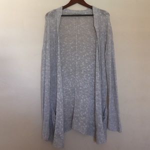 Nordstrom Long Grey Cardigan Sweater