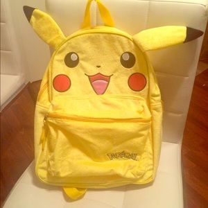 100% new Pokemon backack Pikachu edtion