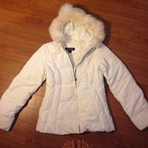 white snow jacket