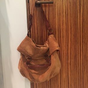 Lucky brand brown suede bag
