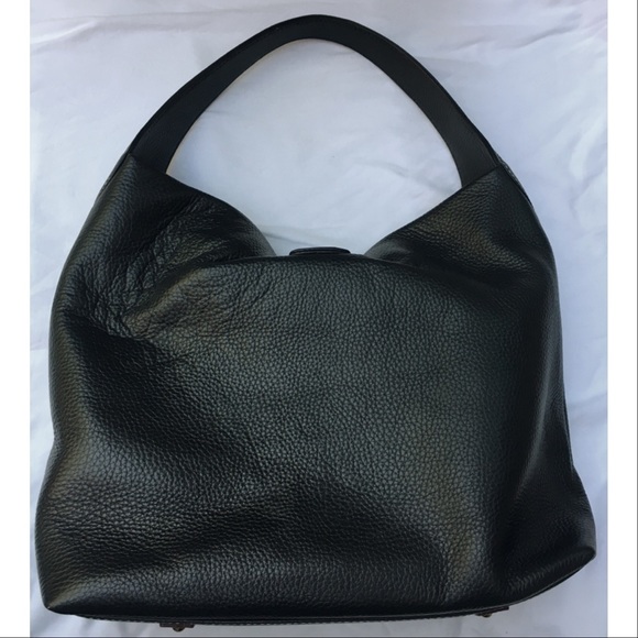 ❌SOLD❌ DOONEY & BOURKE DARK NAVY BLUE LEATHER HOBO - Picture 2 of 4