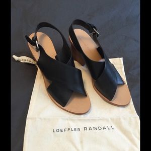 Loeffler Randall Ruby Stacked Heel Sandal Sz 8