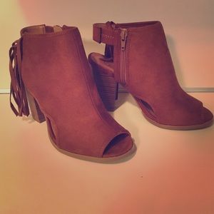 Fringe booties