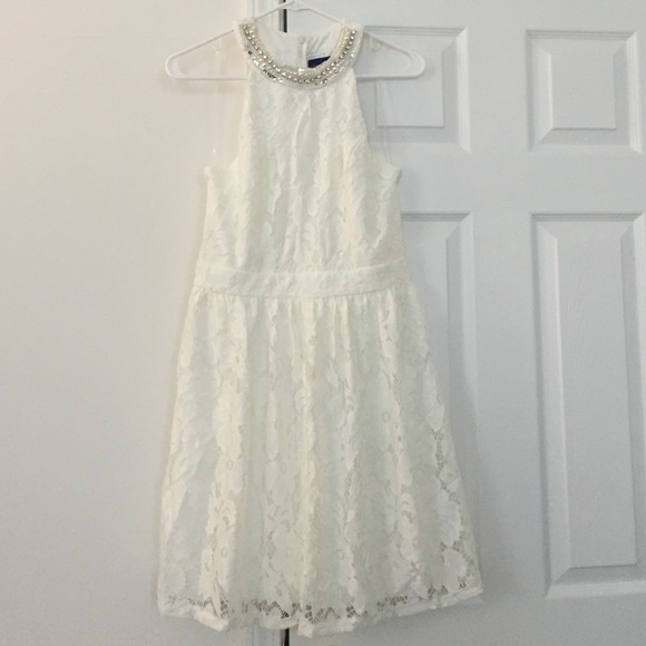 Francesca's Ivory Lace Dress