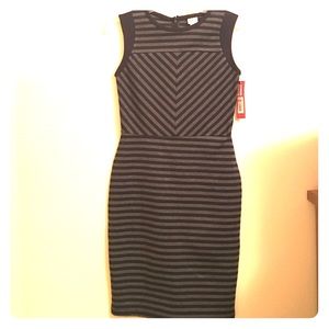 Navy and Gray striped dress