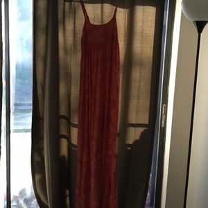 Roxy maxi dress orange size medium