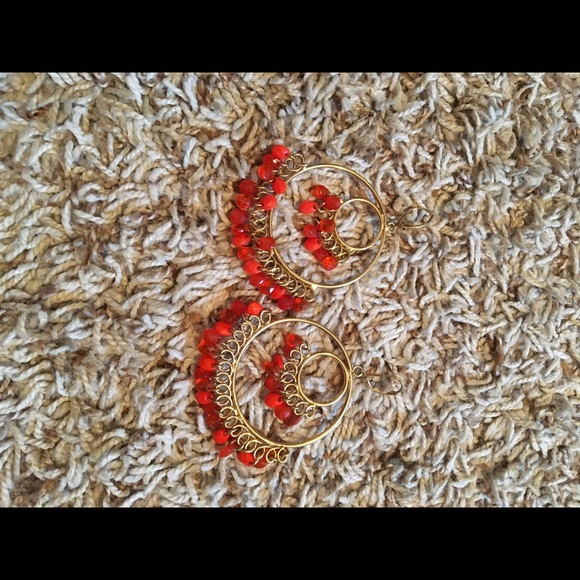 Orange Earrings