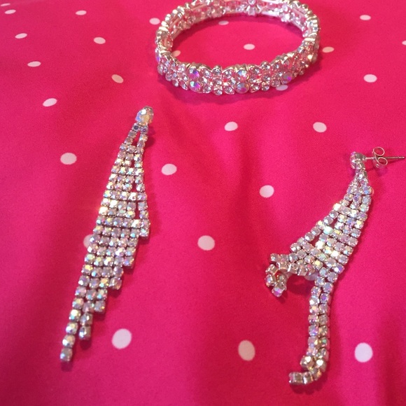 AB Diamond earrings + bracelet