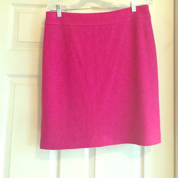 Banana Republic Magenta Wool Skirt