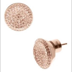 Michael Kors Pave stud earring - rose golden