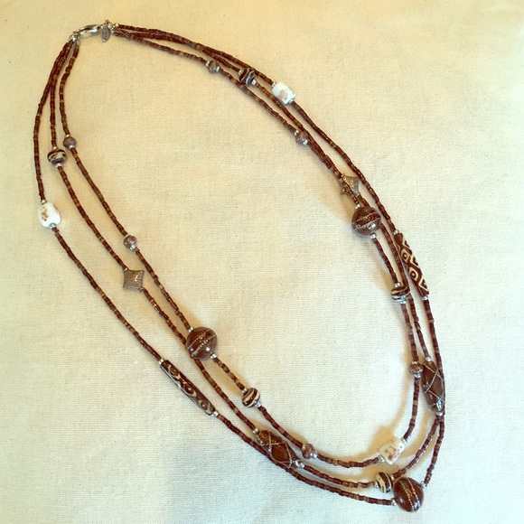 Chico's multi strand beaded necklace