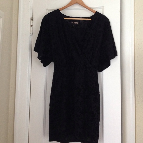 Little black patterned dress