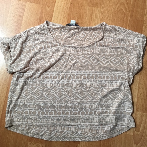 Aztec Print Crop Top