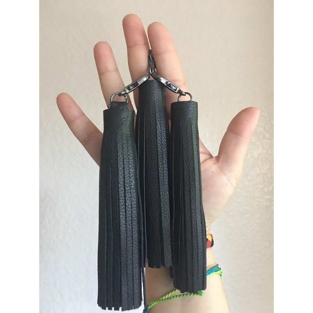Black Swan Leather Tassel