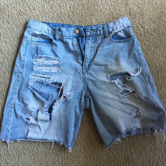 Distressed shorts