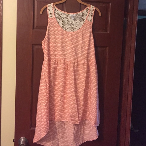 NWOT dress by O'Neil with floral lace backing