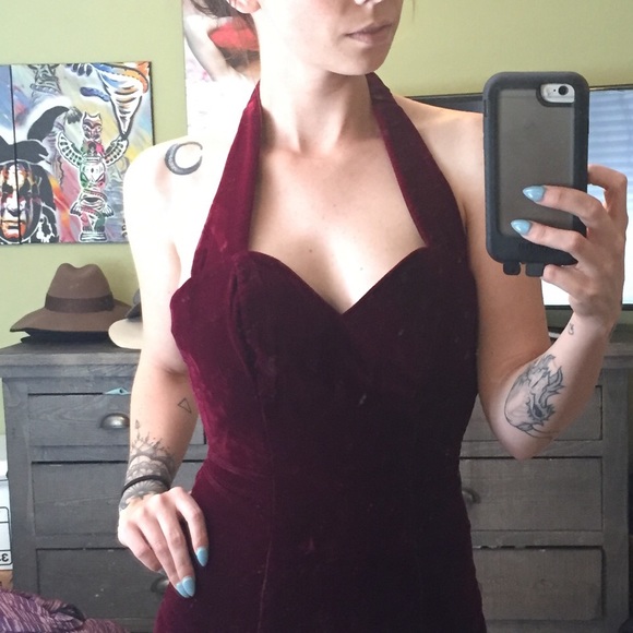 Vintage velvet dress