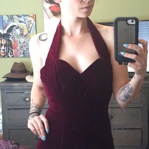 Vintage velvet dress