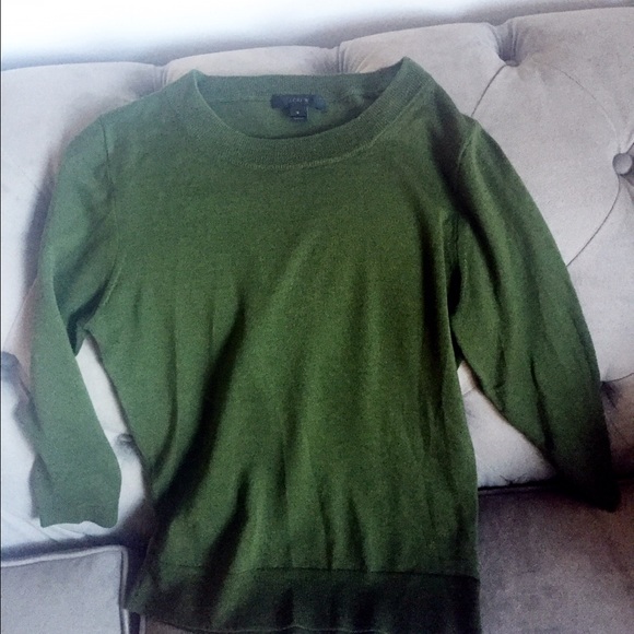 Green J Crew Tippi Sweater