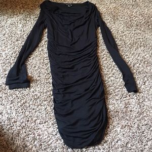 long black long sleeve forever 21 dress