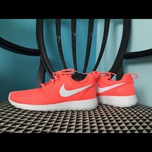 Orange/pink Nike Roshes