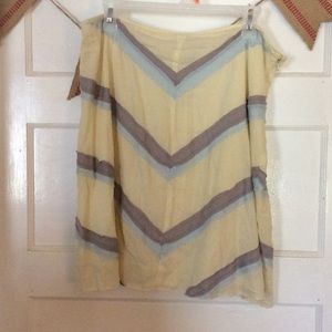 Free people yellow ribbon skirt