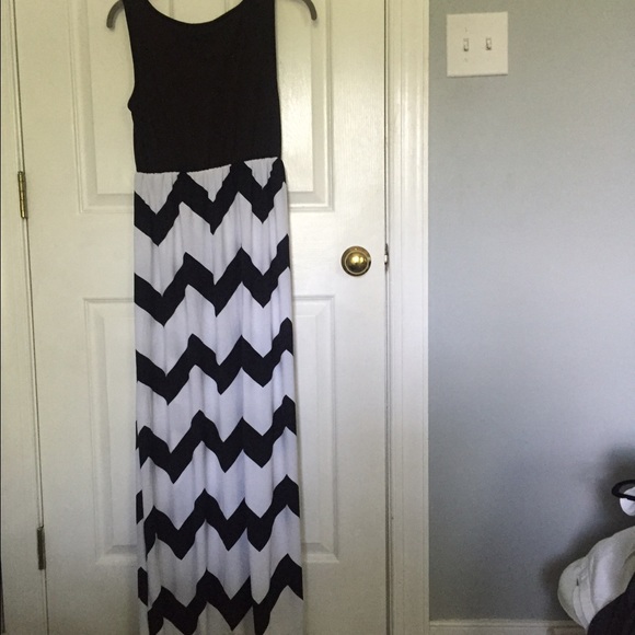 Chevron maxi dress