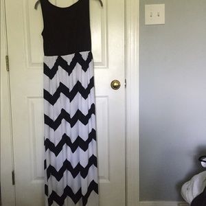 Chevron maxi dress
