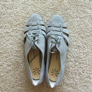 Lace up fisherman style flats
