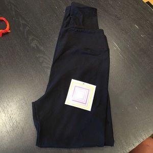 Lularoe solid black leggings OS