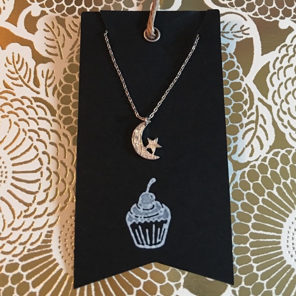 Blackbird Moon and Star necklace