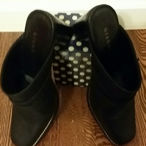 GIANNI BINI BLACK Mules - Picture 1 of 4