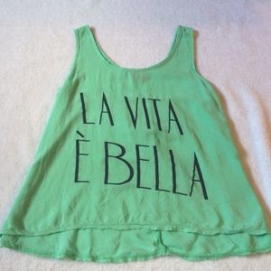 La Vita È Bella Tank Top