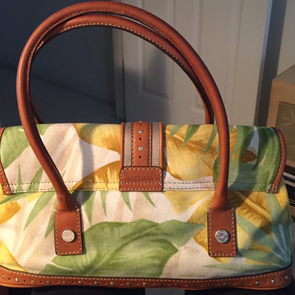 Michael Kors tropical floral print bag NWOT - Picture 3 of 4