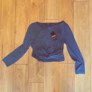 Long sleeve crop top