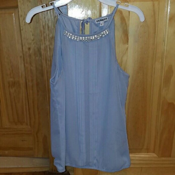 Express gray top