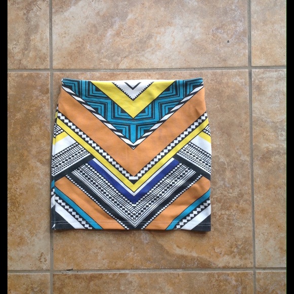 Mink Pink Printed Mini Skirt