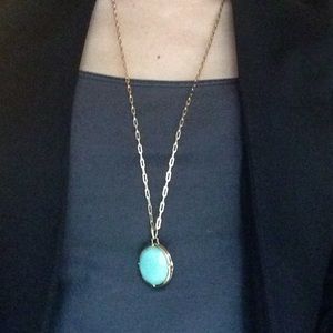 Stella & Dot mint green locket