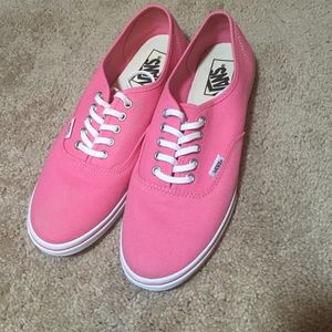 Size 9 women's pink vans