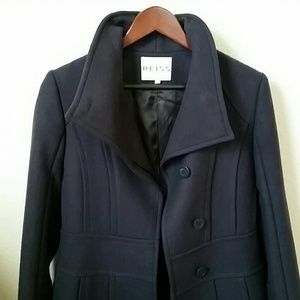 REISS Black wool jacket