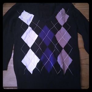 H&M argyle sweater